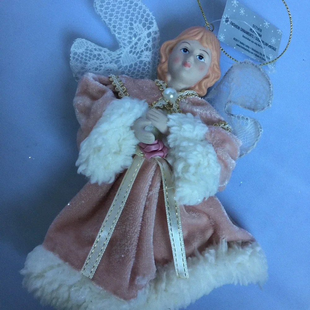 Sugarplum Christmas Ornament Angel Dancer Vintage Style